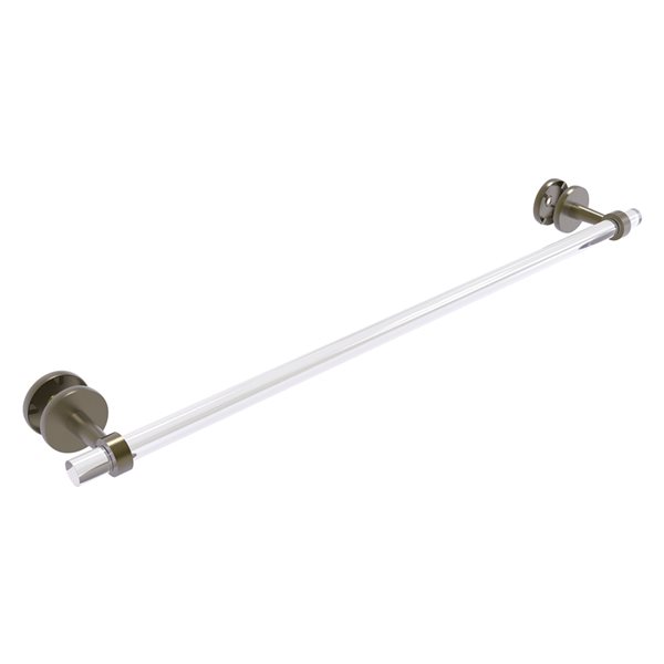 Allied Brass Clearview 30-in Antique Brass Wall Mount Single Towel Bar