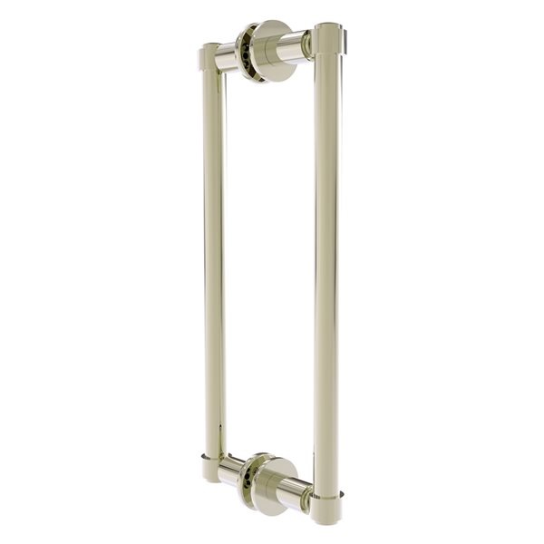 Allied Brass Polished Nickel Contemporary 12-in Back to Back Shower Door Pull