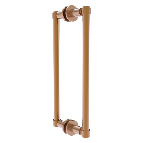 Allied Brass Brushed Bronze Contemporary 12in Back to Back Shower Door
