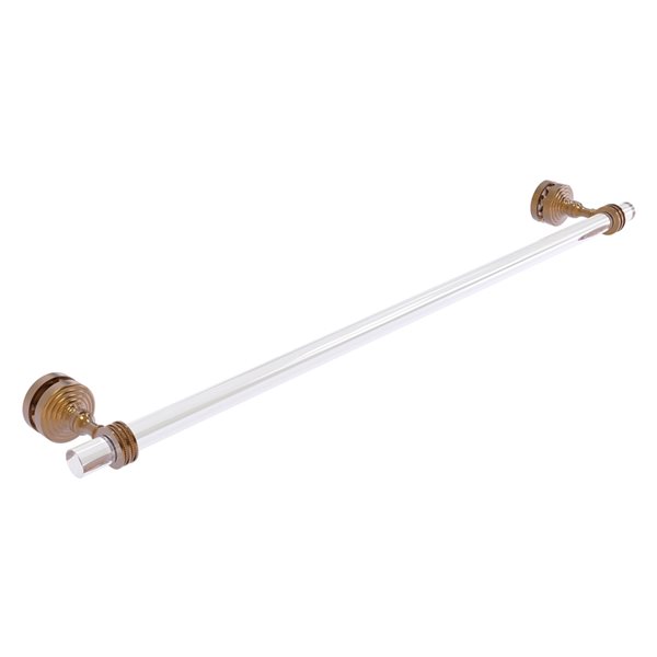 Allied Brass Pacific Grove 30-in Brushed Bronze Wall Mount Single Towel Bar