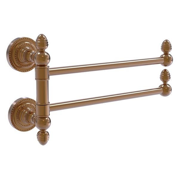 Allied Brass Dottingham Collection 2-Swing Arm Towel Rail in