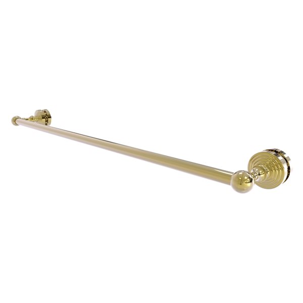 Allied Brass Waverly Place 30-in Unlacquered Brass Wall Mount Single Towel Bar
