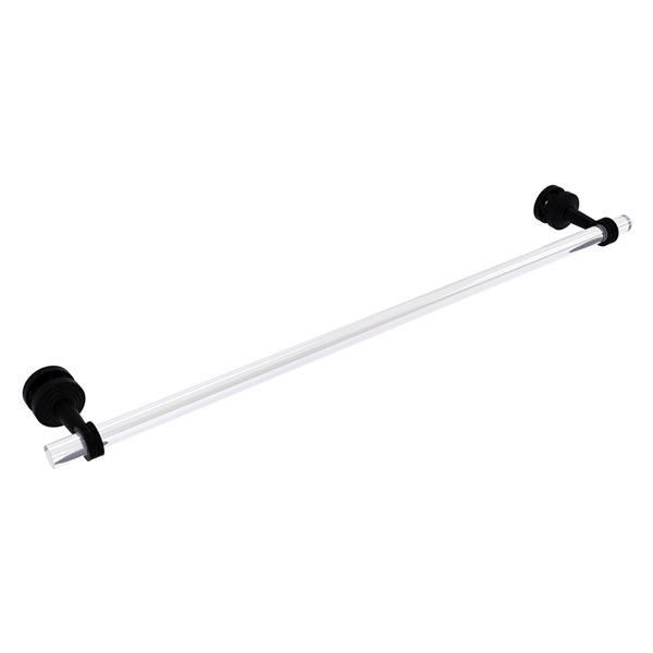 Allied Brass Pacific Beach 30-in Matte Black Wall Mount Single Towel Bar