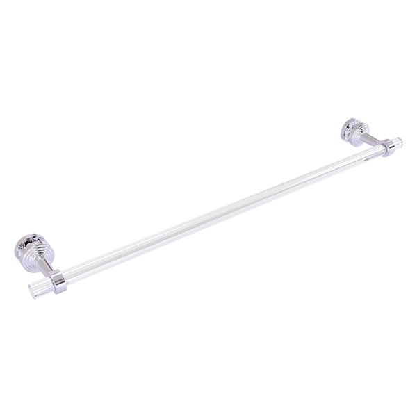 Allied Brass Pacific Beach 30-in Wall Mount Single Towel Bar in Polished Chrome