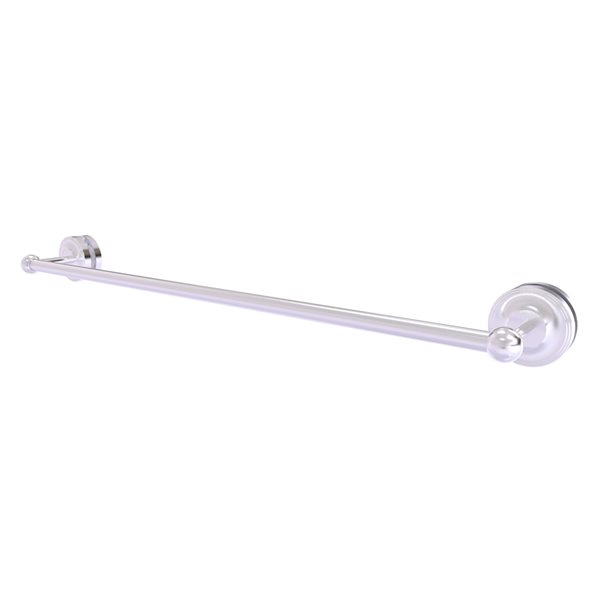 Allied Brass Prestige Regal 30-in Satin Chrome Wall Mount Single Towel Bar