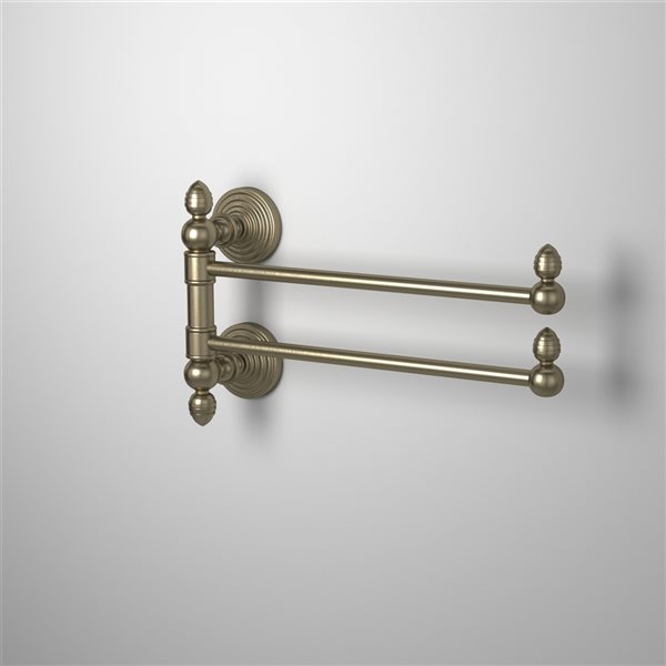 Allied Brass Waverly Place Collection 2-Swing Arm Towel Rail in Antique  Bronze