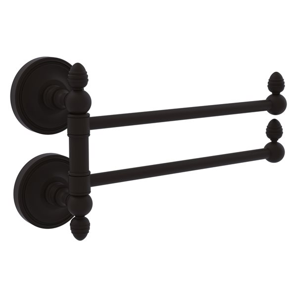 Allied Brass Solid Brass Towel Stand with 4 Pivoting Swing Arms