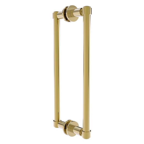 Allied Brass Gold Contemporary 12-in Back to Back Shower Door Pull