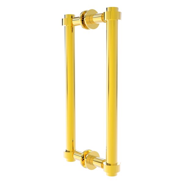Allied Brass Polished Brass 12-in Back to Back Shower Door Pull