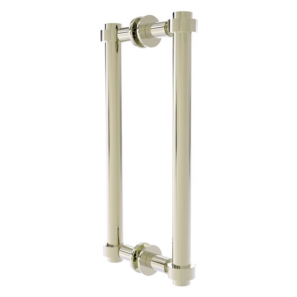 Allied Brass Polished Nickel 12-in Back to Back Shower Door Pull