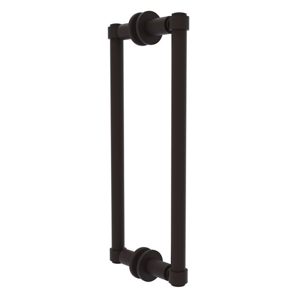 Allied Brass Oil-Rubbed Bronze Contemporary 12-in Back to Back Shower Door Pull