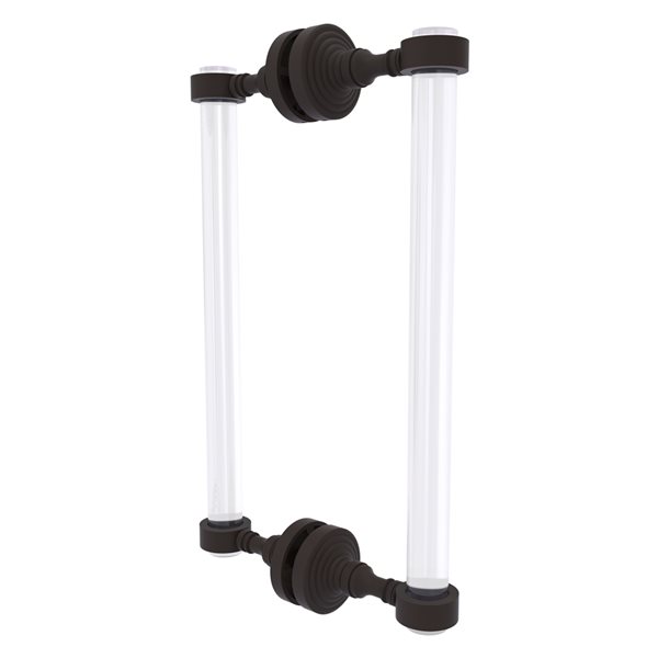 Allied Brass Pacific Grove Oil-Rubbed Bronze 12-in Hinged Shower Door Handle