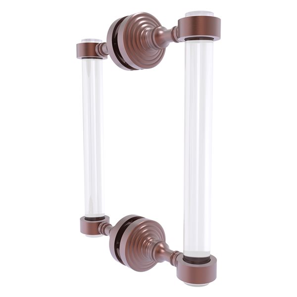 Allied Brass Pacific Grove Antique Copper 8-in Hinged Shower Door Handle