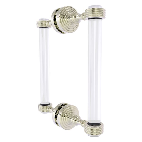 Allied Brass Pacific Grove 8in Hinged Shower Door Handle Polished
