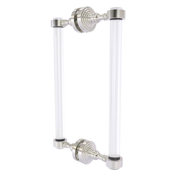 Allied Brass Pacific Grove Satin Nickel 12-in Hinged Shower Door Handle