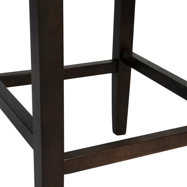 Homy Casa Kiki Navy Blue Counter Height (22-in to 26-in) Upholstered Bar Stool - 2-Pack