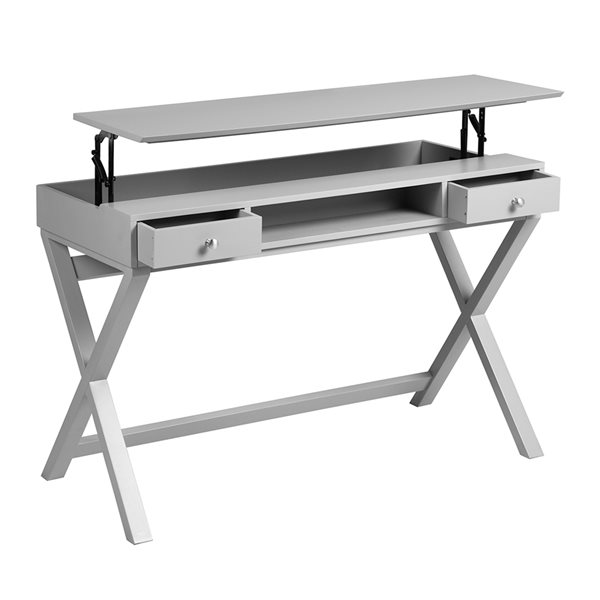 Homy Casa Parca 44.1-in Grey Modern/Contemporary Computer Desk