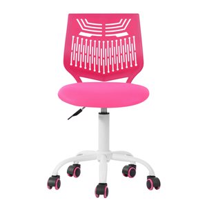 FurnitureR Favors Pink Ergonomic Adjustable Height Swivel Desk Chair