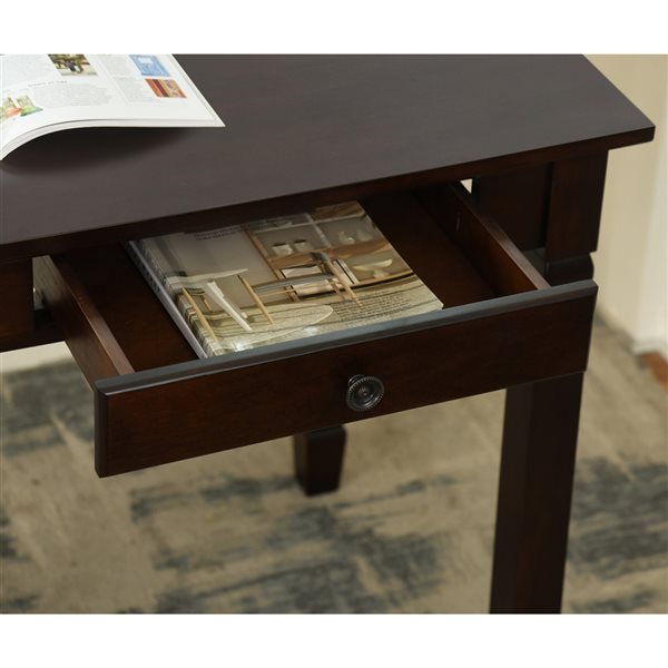 Homy Casa Osmin 43.3-in Brown Traditional Writing Desk