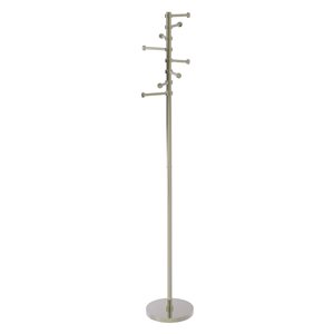 Allied Brass Polished Nickel 8-Hook Coat Stand