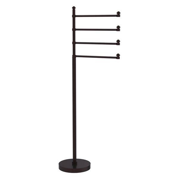 Allied Brass Southbeach Antique Bronze Freestanding Towel Rack