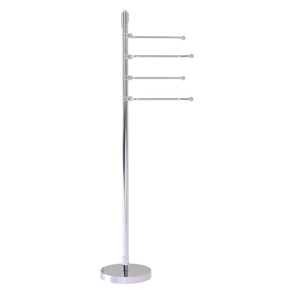 Allied Brass Soho Polished Chrome Freestanding Towel Rack