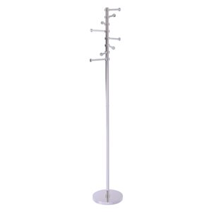 Allied Brass Polished Chrome 8-Hook Coat Stand