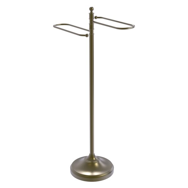 Allied Brass Traditional Antique Brass Freestanding Towel Rack