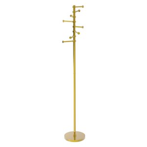 Allied Brass Polished Brass 8-Hook Coat Stand