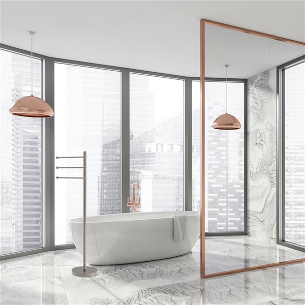 Allied Brass Antique Pewter Freestanding Towel Rack