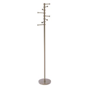 Allied Brass Antique Pewter 8-Hook Coat Stand