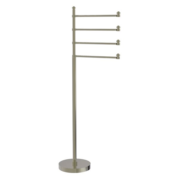 Allied Brass Southbeach Polished Nickel Freestanding Towel Rack