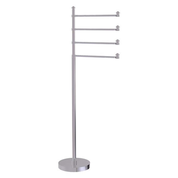 Allied Brass Southbeach Polished Chrome Freestanding Towel Rack