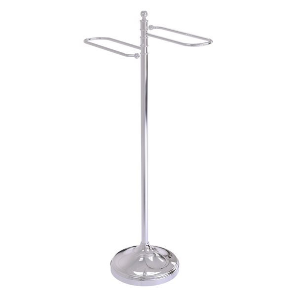 Allied Brass Traditional Polished Chrome Freestanding Towel Rack