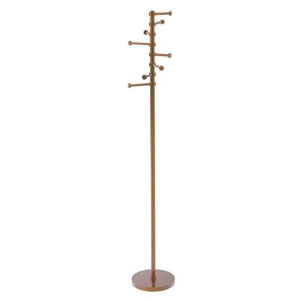 Allied Brass Brushed Bronze 8-Hook Coat Stand