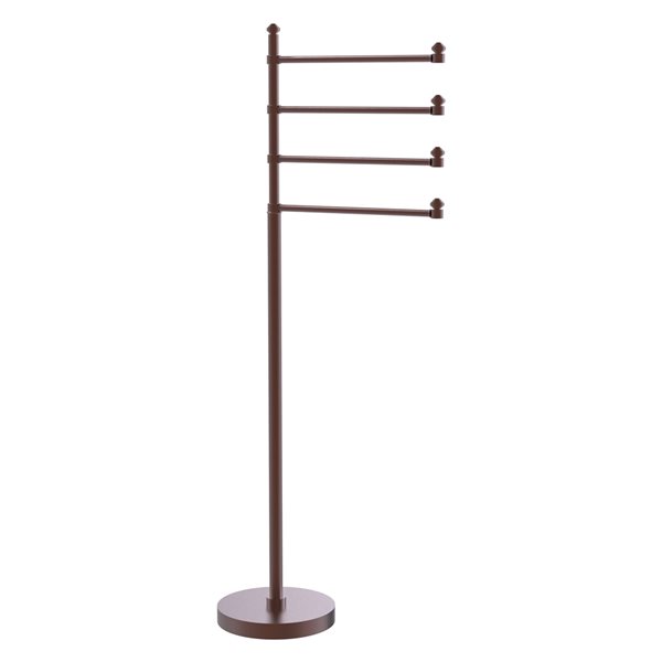 Allied Brass Southbeach Antique Copper Freestanding Towel Rack