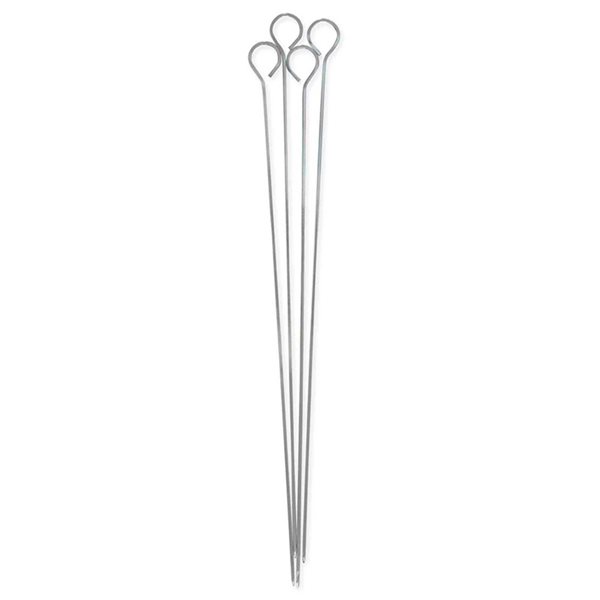 Mr. Bar-B-Q 15-in Chrome-Plated Steel Barbecue Skewers - 4-Pack