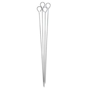 Mr. Bar-B-Q 15-in Chrome-Plated Steel Barbecue Skewers - 4-Pack