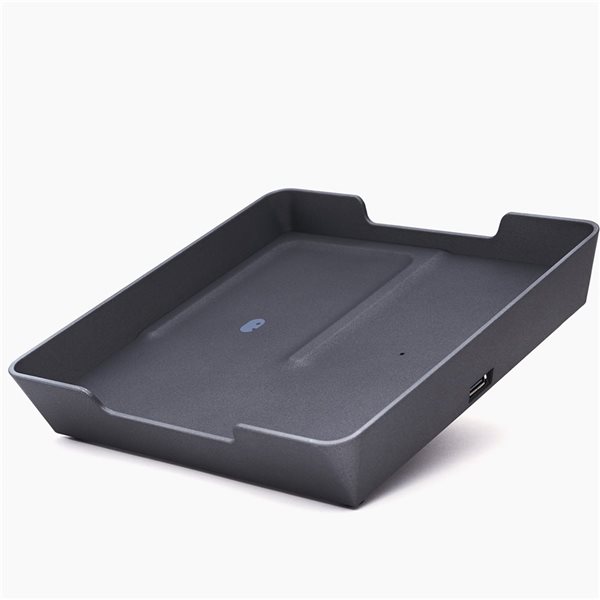 Einova Grey Wireless Charging Mat with LED Light and Storage Space