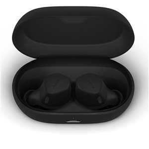 Écouteurs-boutons noirs sans fil Elite 7 par Jabra avec microphones