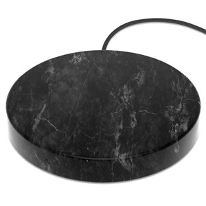 Einova 10 W Black-Marble Wireless Charging Stone with Braided Cable