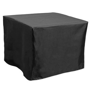 Backyard Basics Black Polyester Square Fire Pit Cover