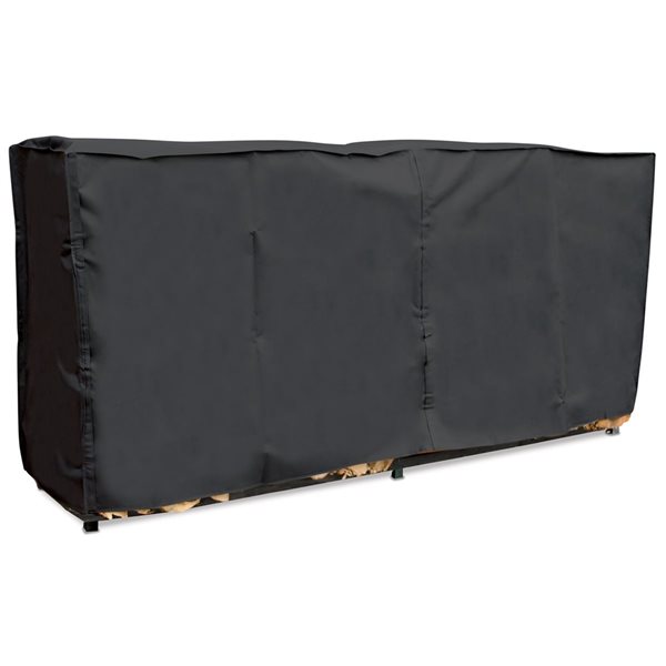 UniFlame 8-ft Black Polyester Log Rack Cover