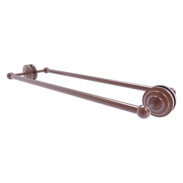 Que New Antique Copper 24-in Back to Back Shower Door Towel Bar