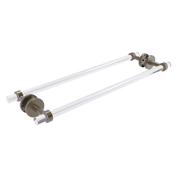 Clearview Antique Brass 24-in Back to Back Shower Door Towel Bar