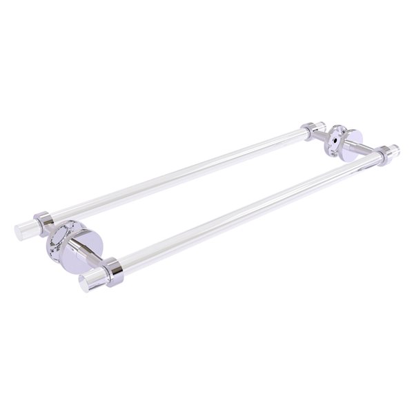 Clearview Polished Chrome 24-in Back to Back Shower Door Towel Bar