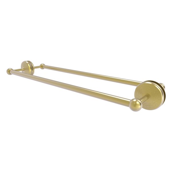 Monte Carlo Satin Brass 24-in Back to Back Shower Door Towel Bar
