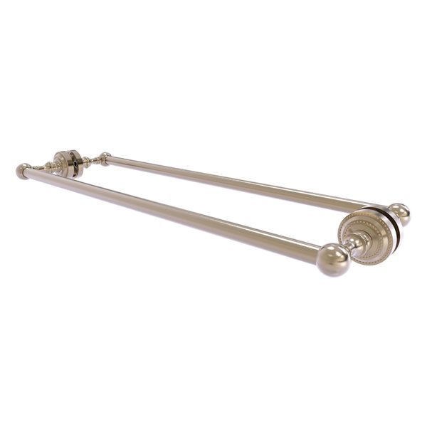Dottingham Antique Pewter 24-in Back to Back Shower Door Towel Bar