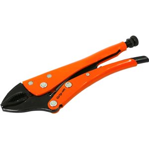 Grip-on 10-in Welding Curved Jaw Locking with Wire Cutter Pliers