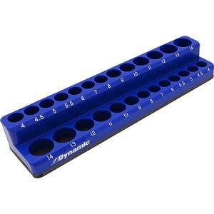 Dynamic Tools 1/4-in Drive Magnetic Organizer for 26 Metric Sockets